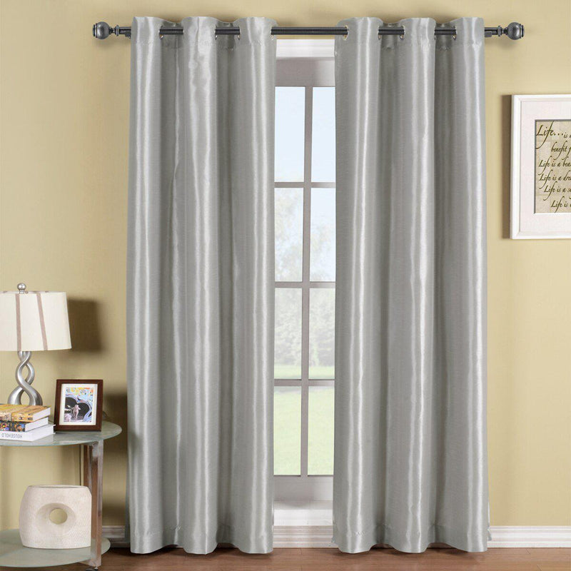 Soho Thermal Blackout Grommet Top Curtain Panels (Single)-Wholesale Beddings