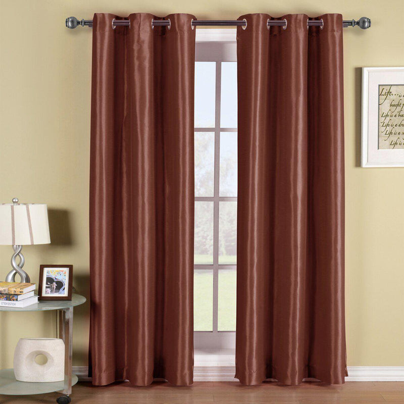 Soho Thermal Blackout Grommet Top Curtain Panels (Single)-Wholesale Beddings