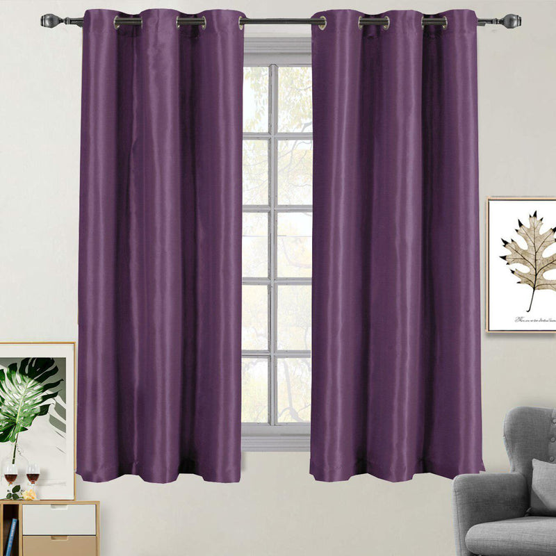 Soho Thermal Blackout Grommet Top Curtain Panels (Single)-Wholesale Beddings