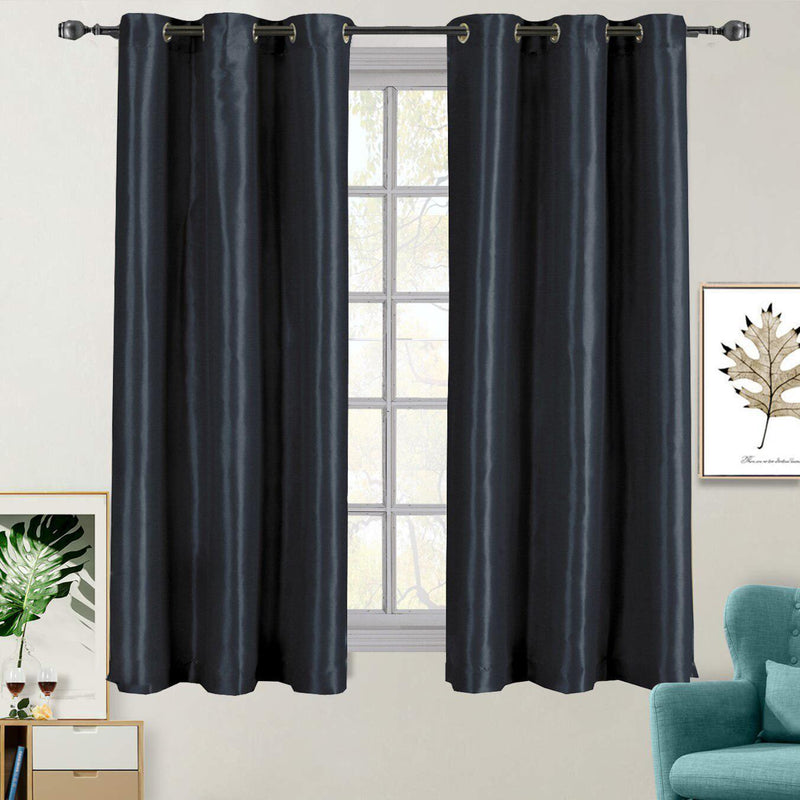 Soho Thermal Blackout Grommet Top Curtain Panels (Single)-Wholesale Beddings