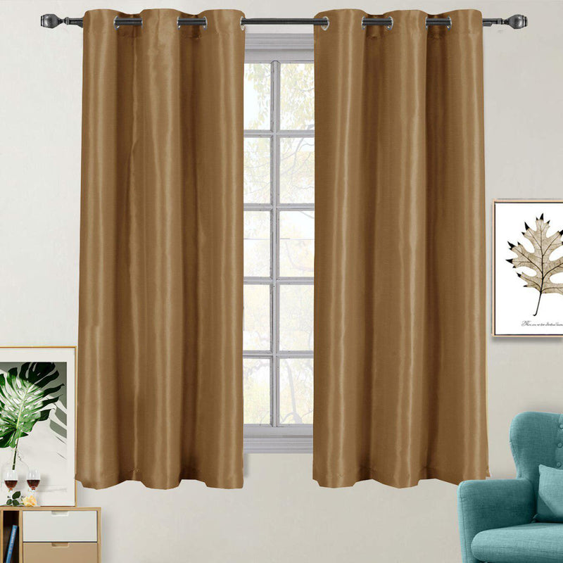 Soho Thermal Blackout Grommet Top Curtain Panels (Single)-Wholesale Beddings