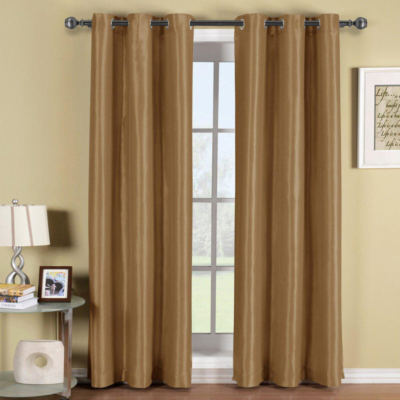 Soho Thermal Blackout Grommet Top Curtain Panels (Single)-Wholesale Beddings