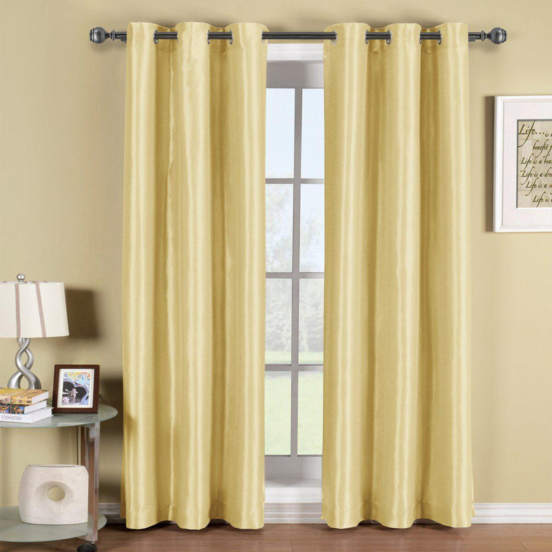 Soho Thermal Blackout Grommet Top Curtain Panels (Single)-Wholesale Beddings