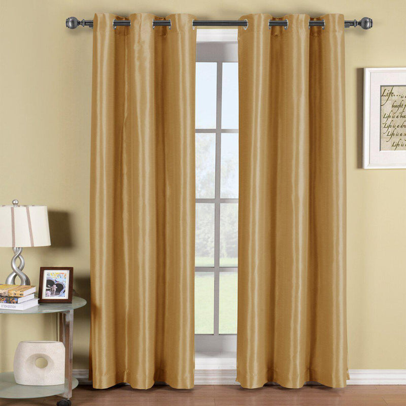 Soho Thermal Blackout Grommet Top Curtain Panels (Single)-Wholesale Beddings