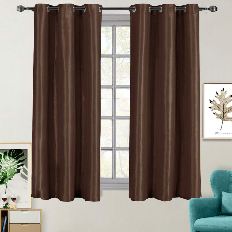 Soho Thermal Blackout Grommet Top Curtain Panels (Single)-Wholesale Beddings