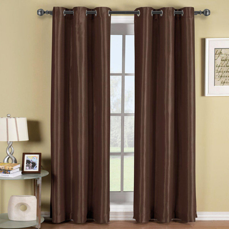 Soho Thermal Blackout Grommet Top Curtain Panels (Single)-Wholesale Beddings