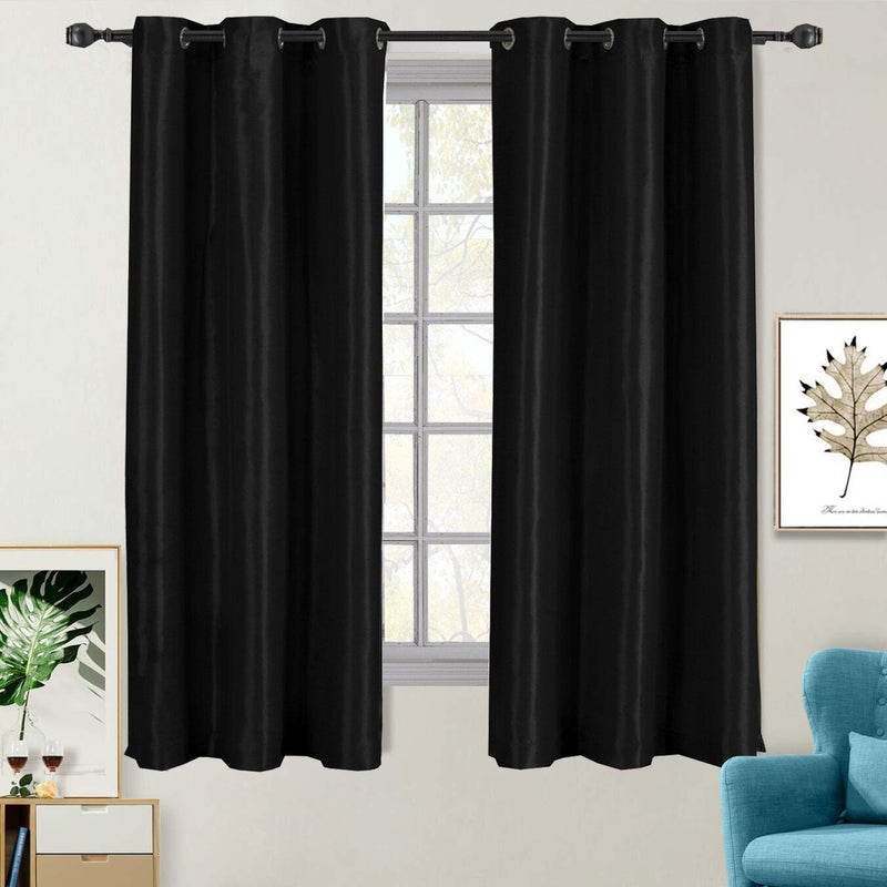 Soho Thermal Blackout Grommet Top Curtain Panels (Single)-Wholesale Beddings