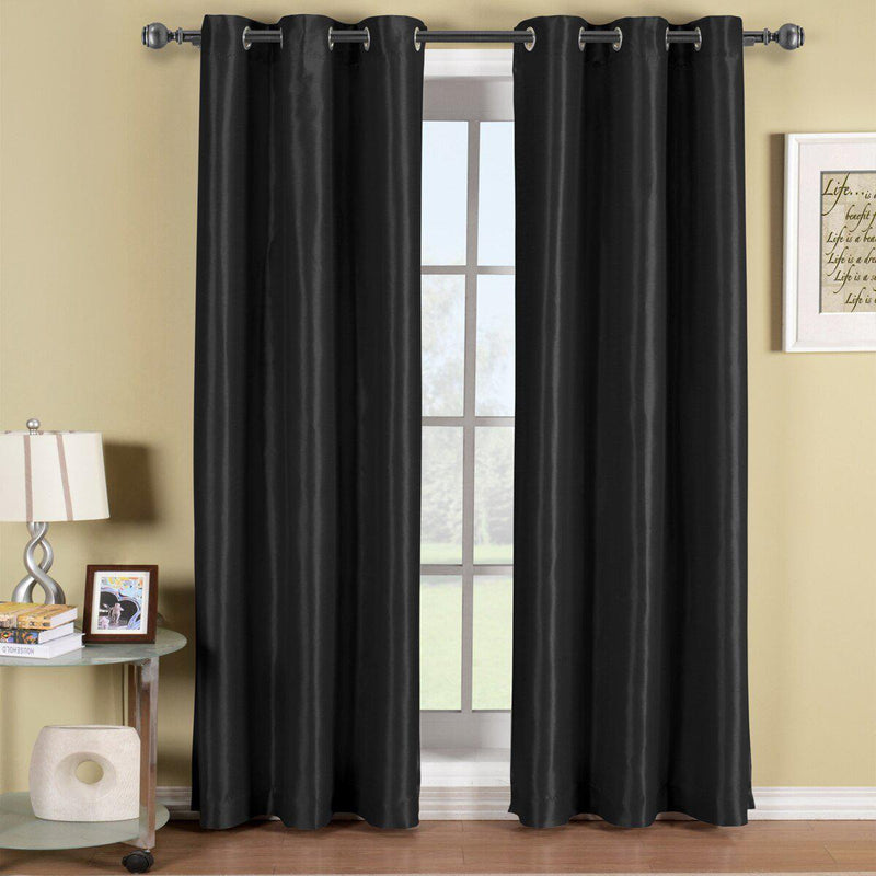 Soho Thermal Blackout Grommet Top Curtain Panels (Single)-Wholesale Beddings