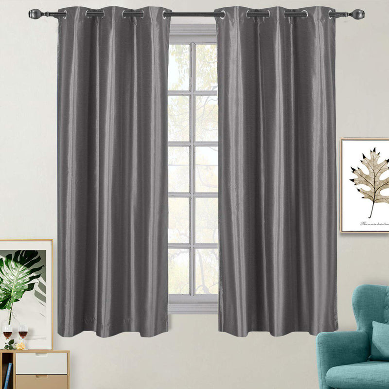 Soho Thermal Blackout Grommet Top Curtain Panels (Single)-Wholesale Beddings