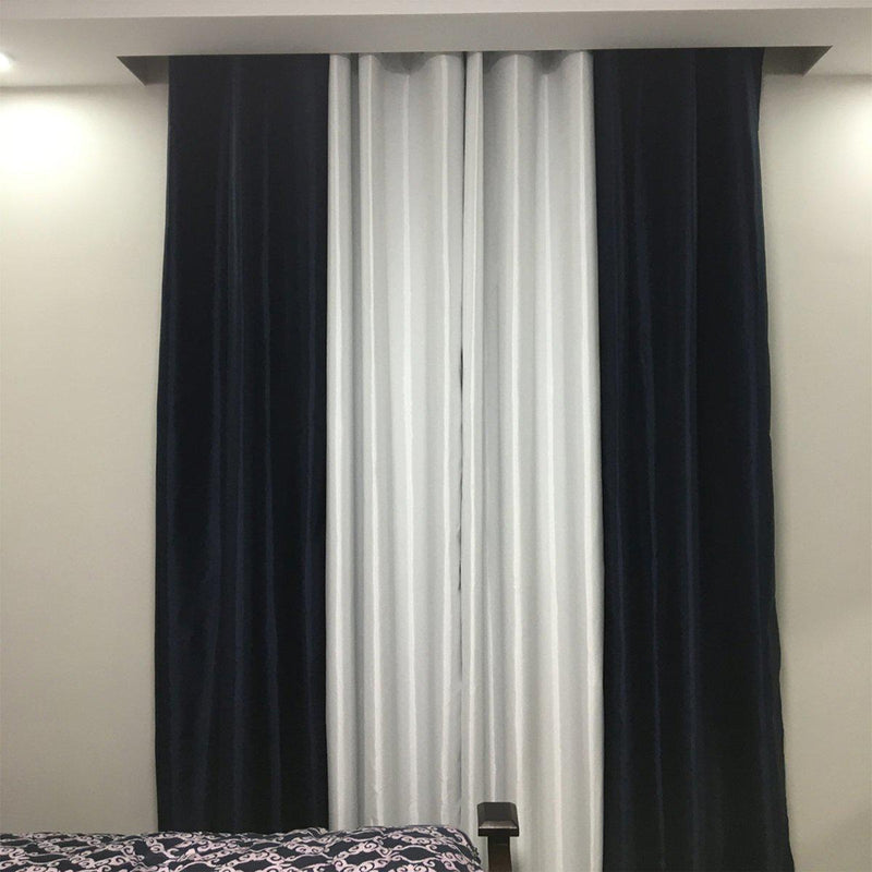 Soho Thermal Blackout Grommet Top Curtain Panels (Single)-Wholesale Beddings