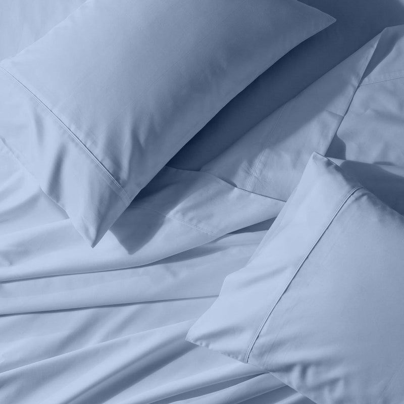 Solid Olympic Queen Size Wrinkle-Free Cotton 650 Thread Count Sheet Sets-Wholesale Beddings