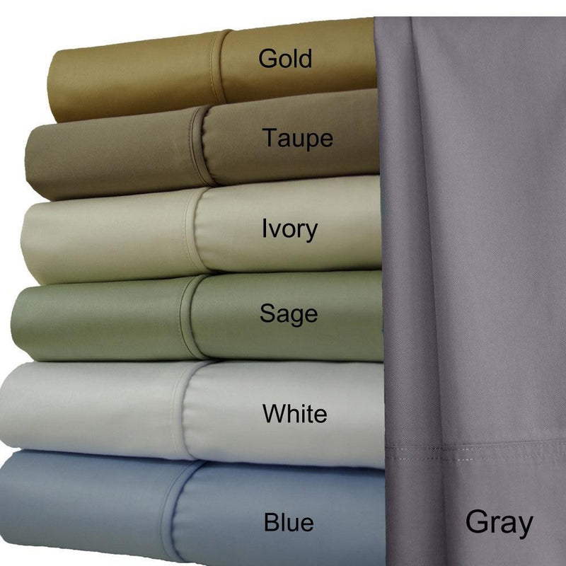 Split King Sheets 1000 Thread Count 100% Cotton Solid Sheet Sets-Wholesale Beddings