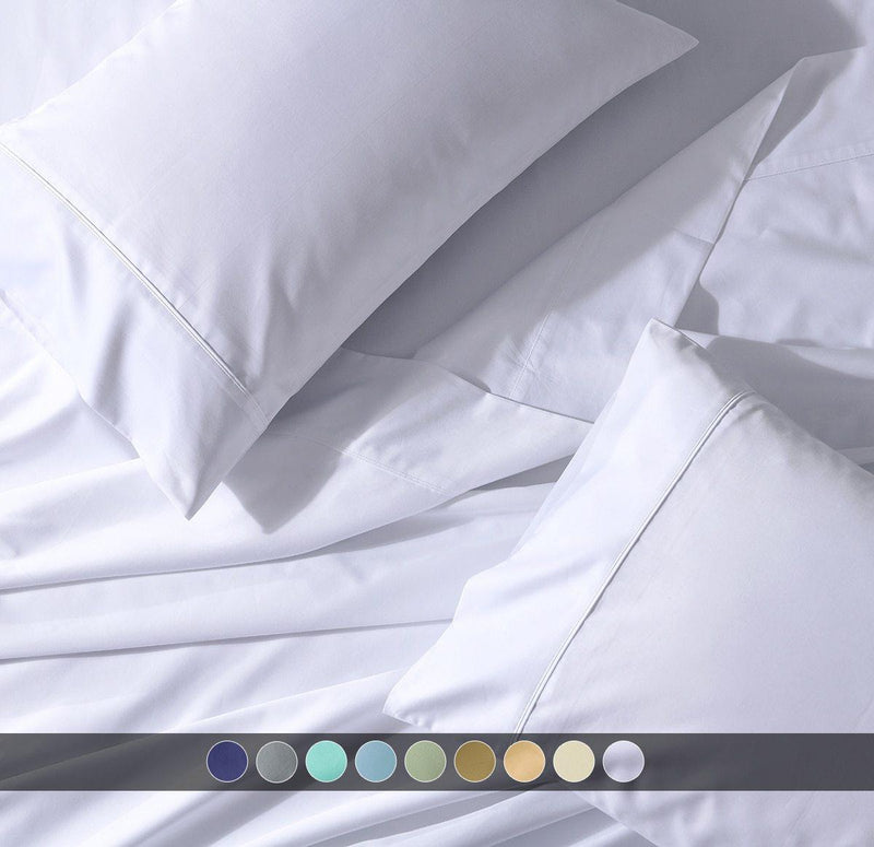 Split Top California King ( Flex Top Cal-King ) Percale Sheet Set-Wholesale Beddings