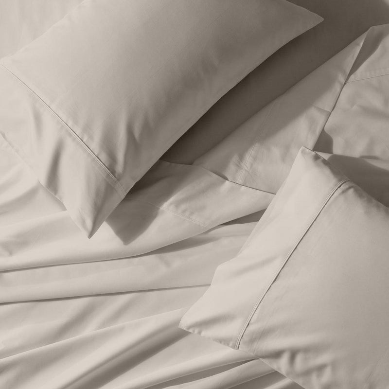 Split Top "Head Split" California King Wrinkle-Free 650 Thread Count Cotton Blend Solid Sheet Sets-Wholesale Beddings