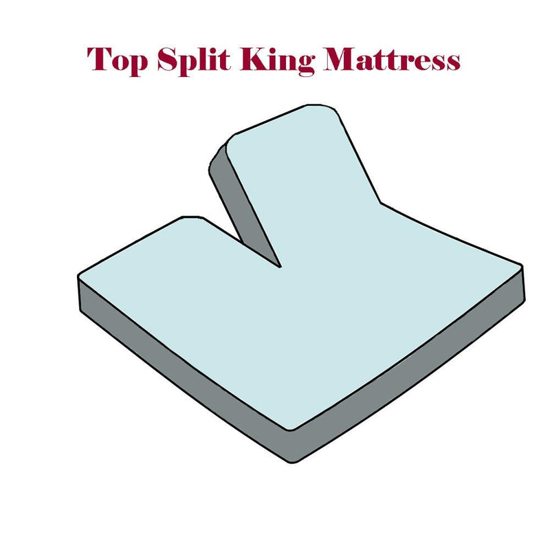 Split Top King Sheets 300 Thread Count 100% Cotton (Half Split Fitted)-Wholesale Beddings