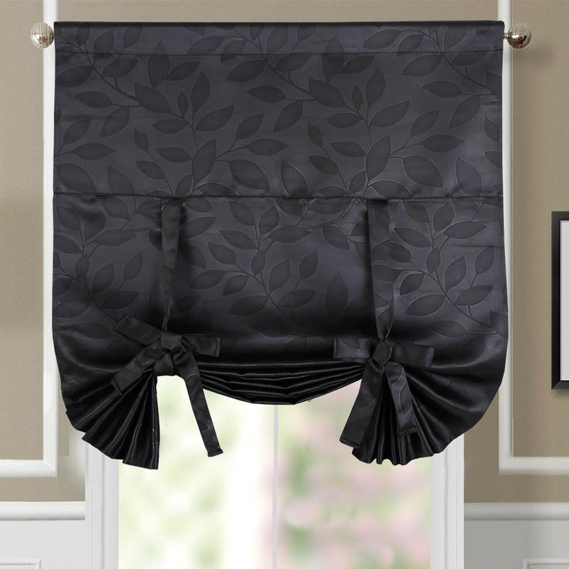 Tie Up Window Curtain Shade ( 37" W X 63" L) Virginia Rod Pocket Room Darkening-Wholesale Beddings