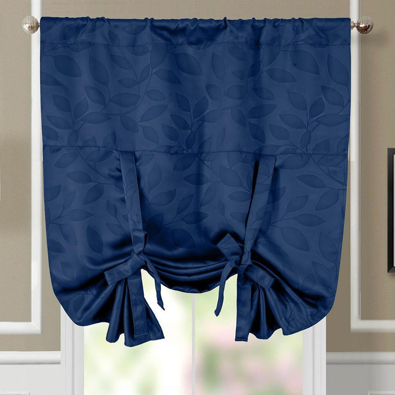 Tie Up Window Curtain Shade ( 37" W X 63" L) Virginia Rod Pocket Room Darkening-Wholesale Beddings