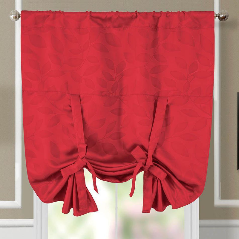 Tie Up Window Curtain Shade ( 37" W X 63" L) Virginia Rod Pocket Room Darkening-Wholesale Beddings