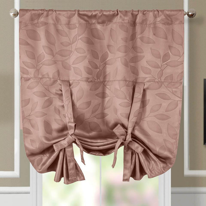 Tie Up Window Curtain Shade ( 37" W X 63" L) Virginia Rod Pocket Room Darkening-Wholesale Beddings