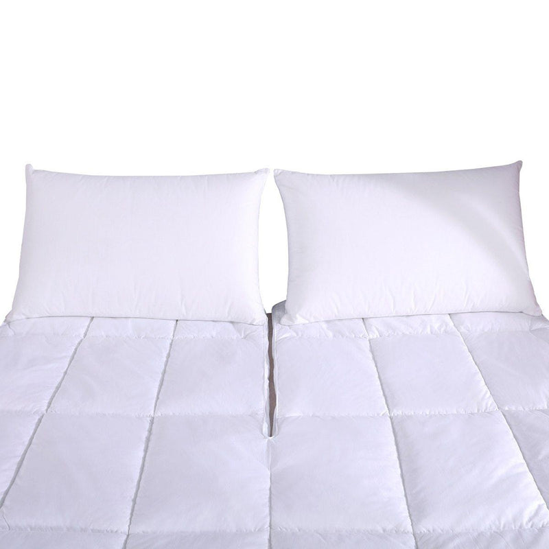 Top Split King ( Flex King ) 2 Inch Thick Mattress Topper 100% Cotton Shell-Wholesale Beddings