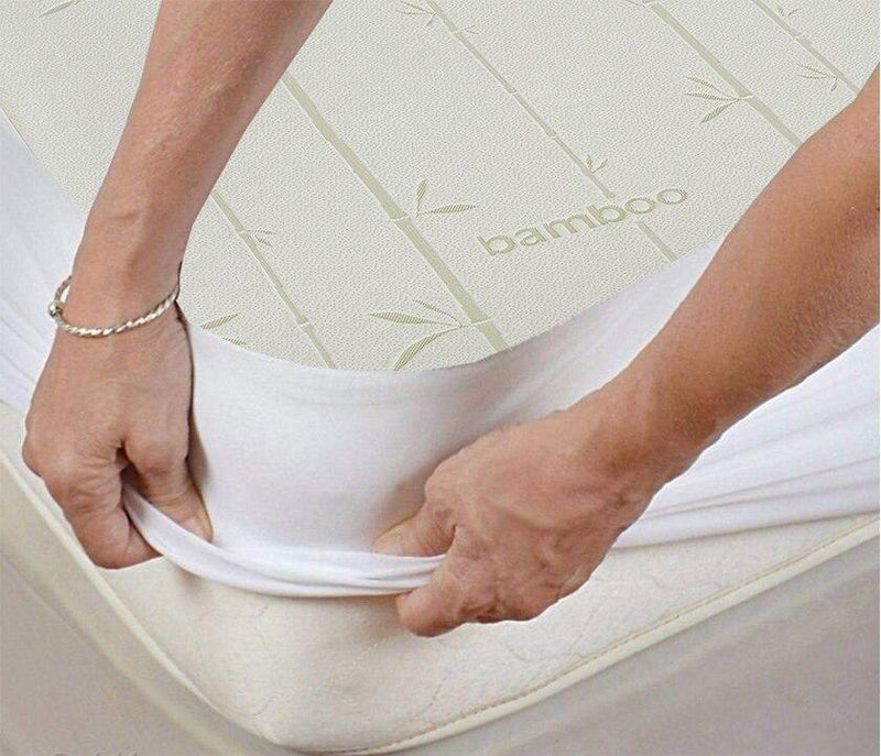 Top Split King ( Flex King ) Waterproof Antibacterial Hypoallergenic Bamboo Mattress Protector-Wholesale Beddings